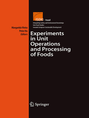 cover image of Experiments in Unit Operations and Processing of Foods